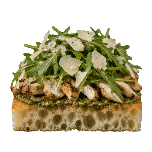 Smá-Focaccia Kjúklinga Bakki